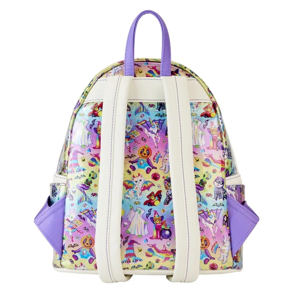 New! Loungefly x Lisa Frank Halloween Sticker Mini Backpack - Picture 3 of 12